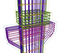 5 - Dettaglio armature pilastro prefabbricato